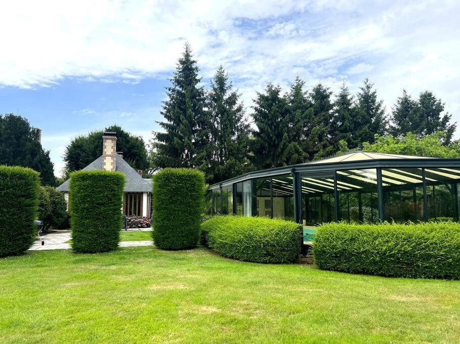 Saint-Pierre-des-Ifs  Longere Normande, Piscine Privee Chauffee Et Parc 빌라 외부 사진