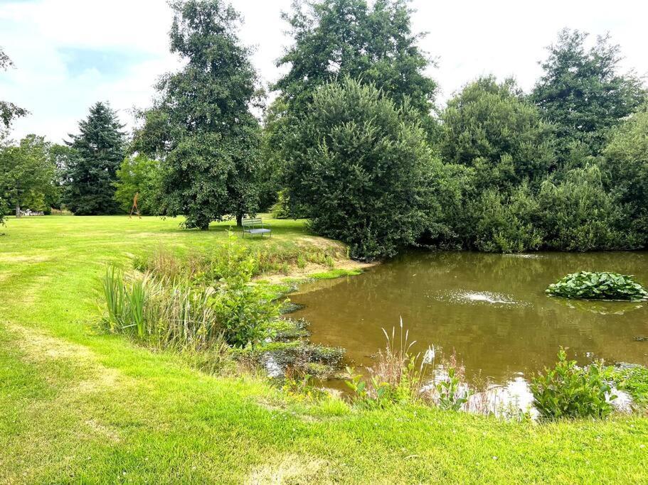 Saint-Pierre-des-Ifs  Longere Normande, Piscine Privee Chauffee Et Parc 빌라 외부 사진