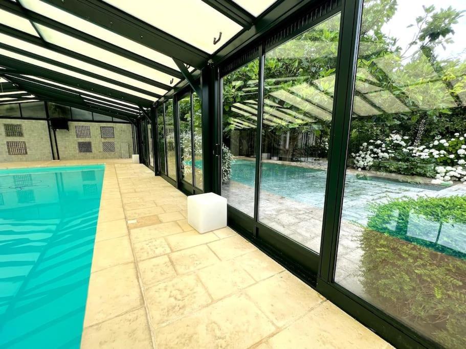 Saint-Pierre-des-Ifs  Longere Normande, Piscine Privee Chauffee Et Parc 빌라 외부 사진